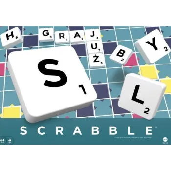 plansza scrabble original z płytkami liter podczas rozgrywki