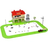 Ogólny widok rozłożonego zestawu farmy o wymiarach 71x79x24 cm