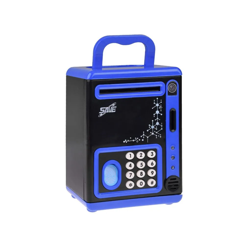 Zbliżenie na panel z kodem PIN skarbonki sejf bankomat