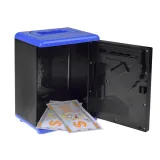 Detal uchwytu na górze skarbonki sejf bankomat