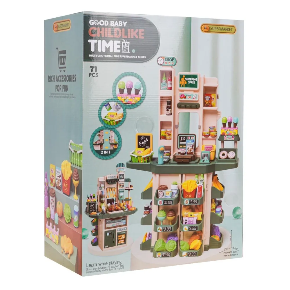 kolorowy sklep z funkcją świateł i dźwięku dla dzieci