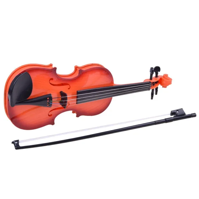 komplet skrzypiec z dołączonym smyczkiem wykonanym z żyłek