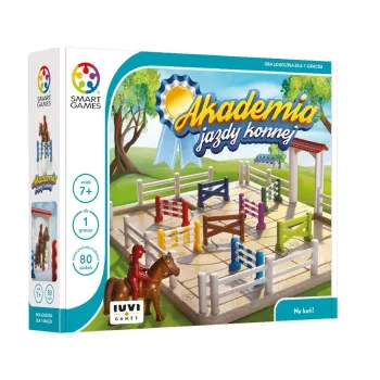 gra logiczna Smart Games Akademia Jazdy Konnej z planszą i figurką konia
