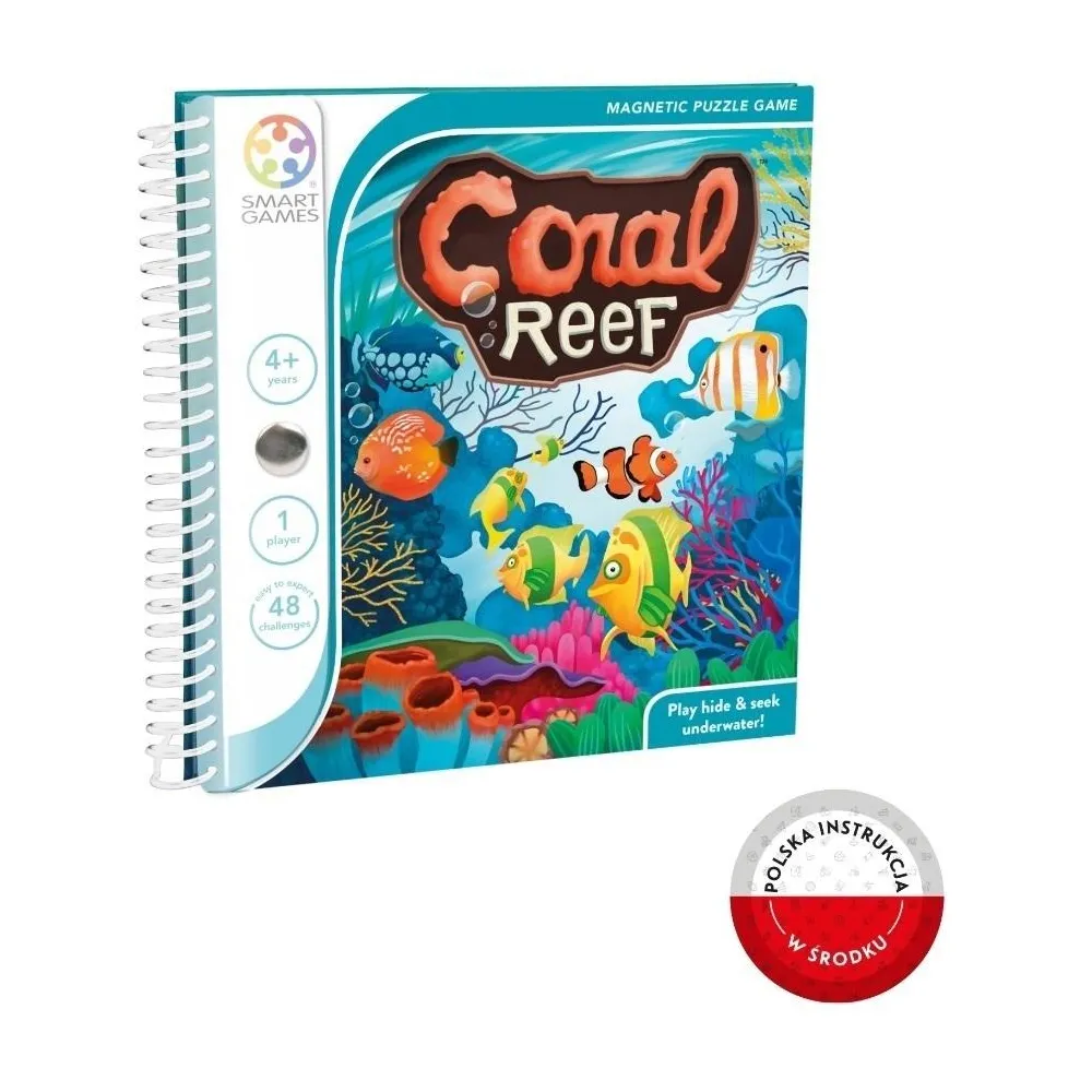 magnetyczna gra logiczna Smart Games Coral Reef ze zwierzętami rafy