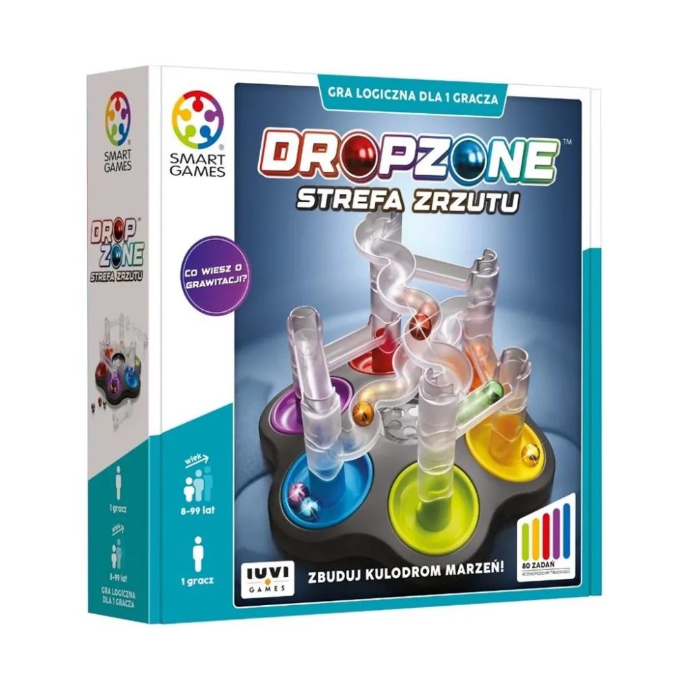 Smart Games Dropzone Strefa Zrzutu gra logiczna z elementami i planszą