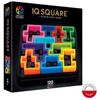 Smart Games IQ Square Deluxe – widok planszy z kolorowymi elementami