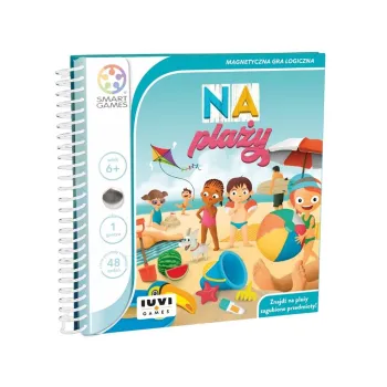Magnetyczna gra logiczna Smart Games Na Plaży z kolorową planszą i płytkami