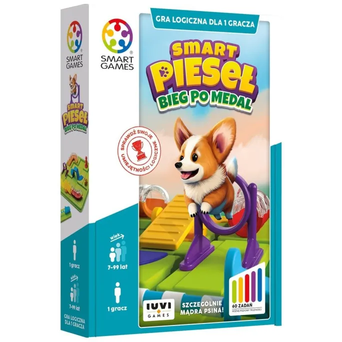 plansza gry SMART Pieseł z elementami układanki i figurką psa