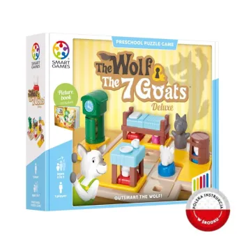 Smart Games The Wolf & The 7 Goats – plansza z figurkami koźlątek i wilka