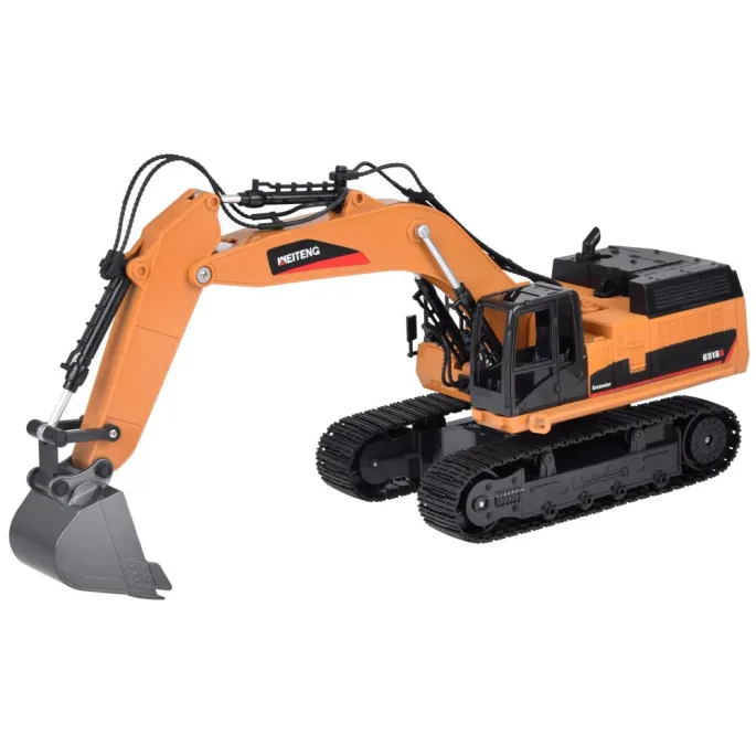 koparka rc z efektami świetlnymi led podczas pracy