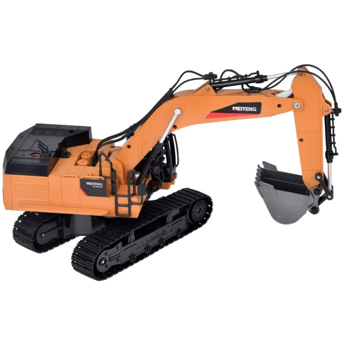 realistyczny efekt dymu podczas zabawy koparką rc