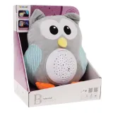 pluszowa sowa z modułem dźwiękowym i świetlnym dla dzieci