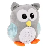 zbliżenie na brzuszek sowy z motywem gwiazdek projektora