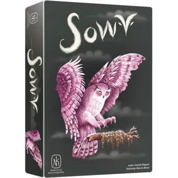 Plansza gry Sowy z ilustracjami magicznych sowich krain