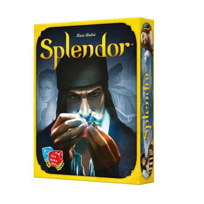 plansza Splendor REBEL z żetonami i kartami rozłożonymi na stole