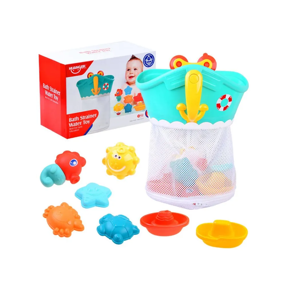 statek organizer do wody w barwach morskim z siatką i akcesoriami