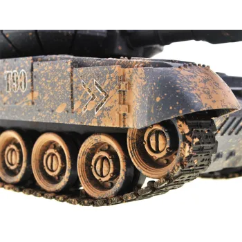 Zbliżenie na szczegółowe detale kadłuba czołgu T90 RC0373