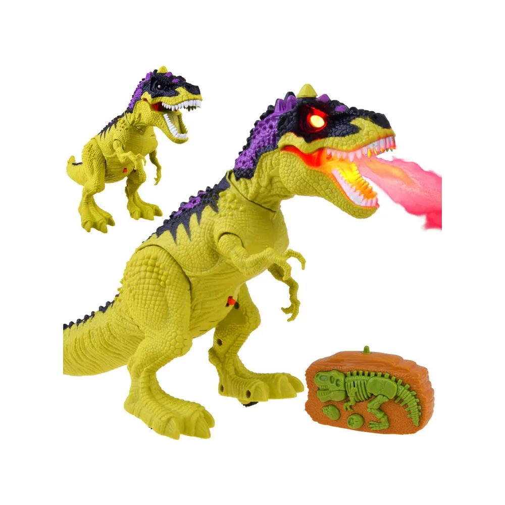 Sterowany dinozaur T-Rex RC0592 z podświetlonymi oczami podczas zabawy