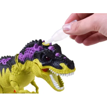 T-Rex wydający dym z paszczy w trakcie działania efektu