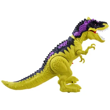 Przedni widok na dinozaura podkreślający jego dynamiczną sylwetkę