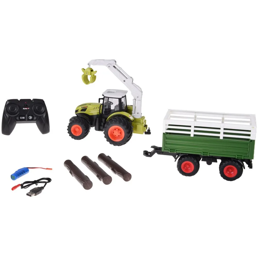 Detal ramienia chwytaka z imitacją bali drewna