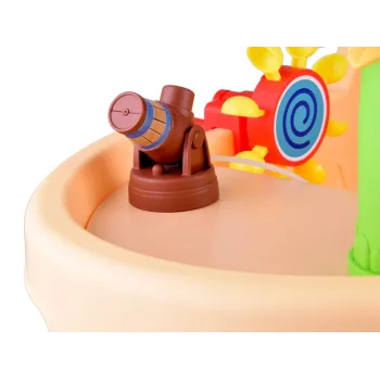 zestaw łódka pirata widok z boku z akcentami niebieskimi