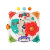 Zbliżenie na elementy manipulacyjne stolika z motywem zwierząt