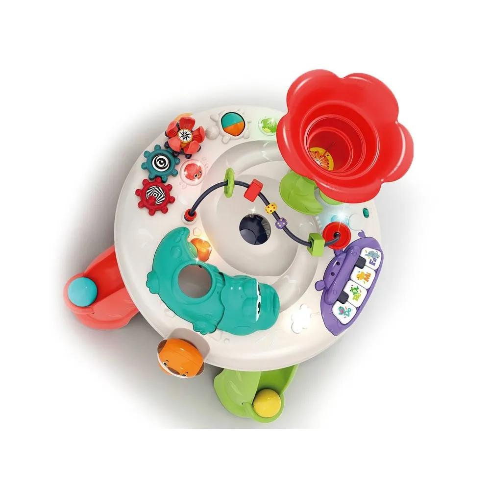 Fragment blatu z zielonym włącznikiem i regulacją głośności