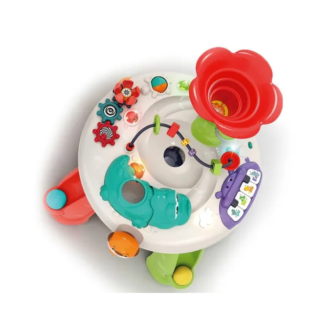 Fragment blatu z zielonym włącznikiem i regulacją głośności