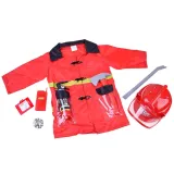 Regulowany hełm strażacki z opuszczaną szybą widok z przodu