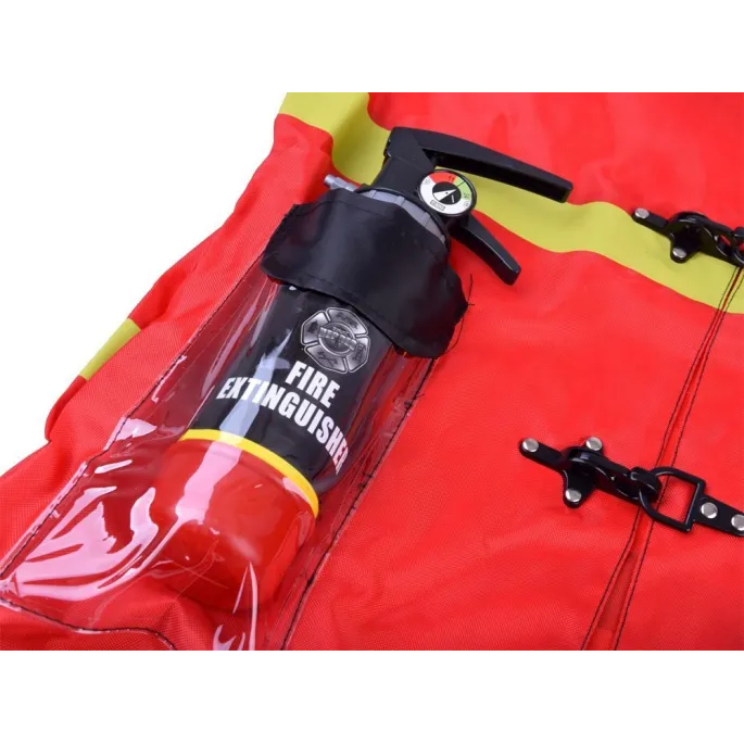 Odznaka i legitymacja młodego strażaka z kompletu