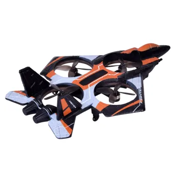 Widok zestawu drona z akcesoriami, akumulatorem i śrubokrętem