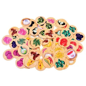 karty menu i blaty do pizzy z gry Ale Pizza