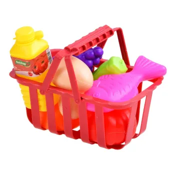kolorowe akcesoria plastikowe supermarketu do zabawy dla dzieci