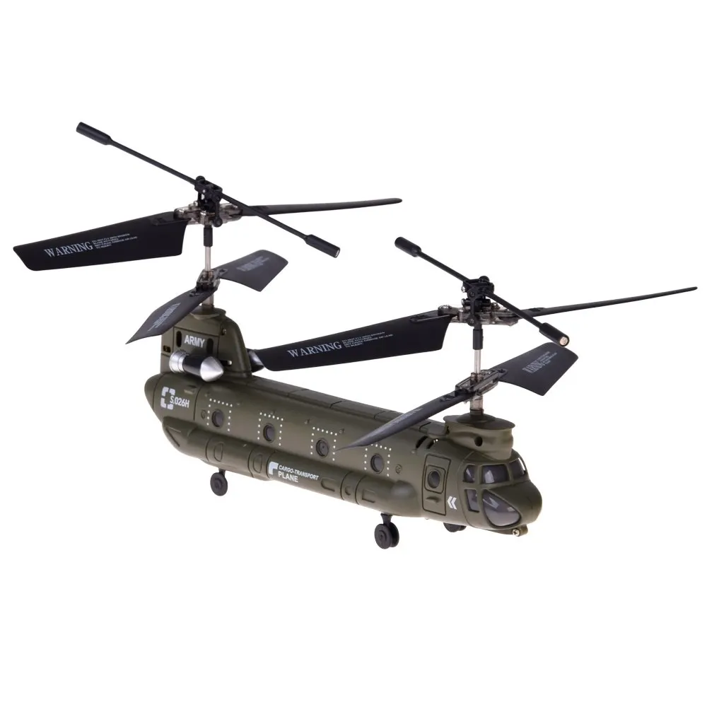 detal kadłuba modelu Chinook z widoczną diodą LED