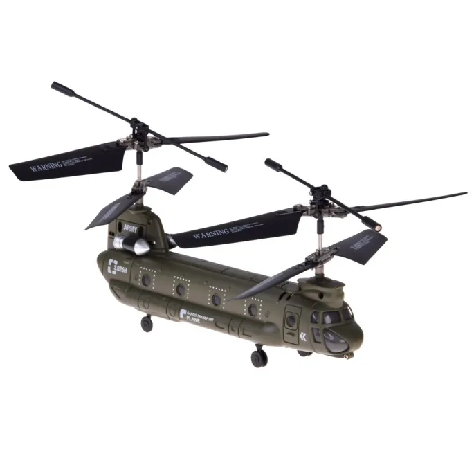 detal kadłuba modelu Chinook z widoczną diodą LED