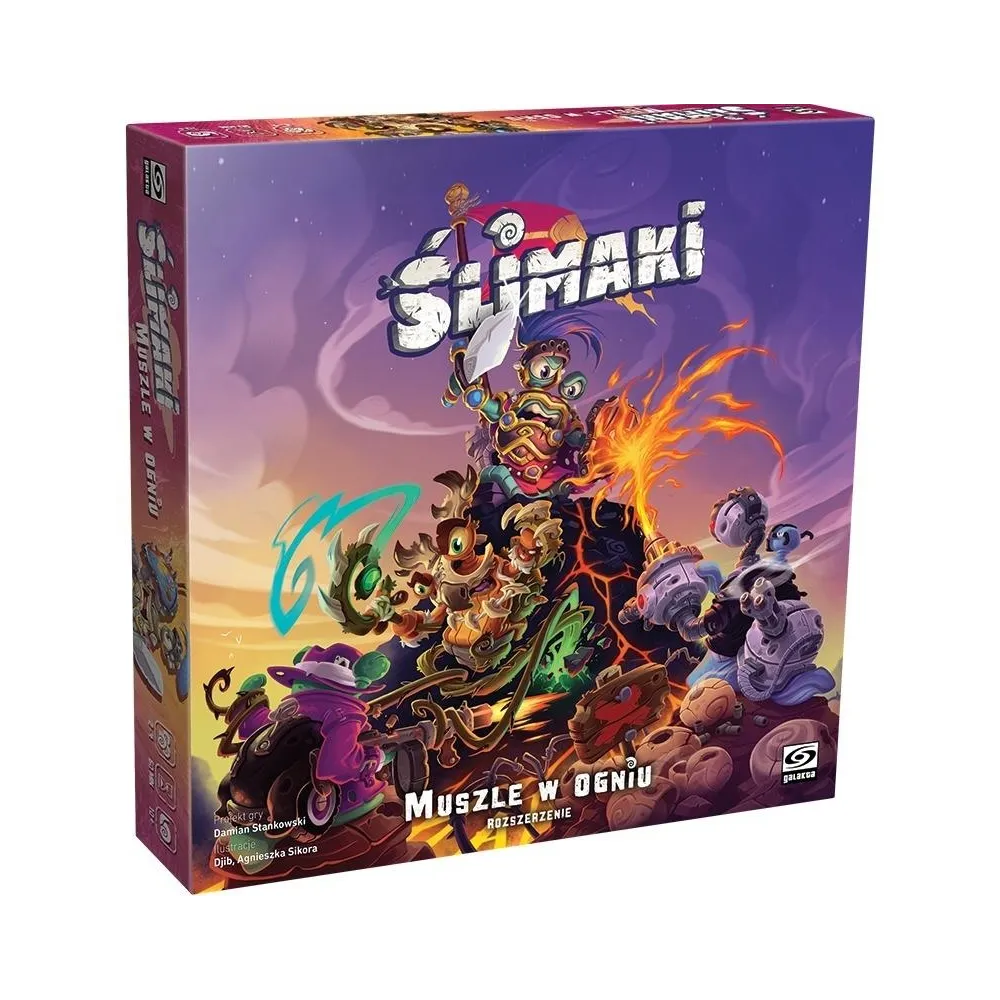 pudełko rozszerzenia Ślimaki Muszle w Ogniu GALAKTA z elementami gry