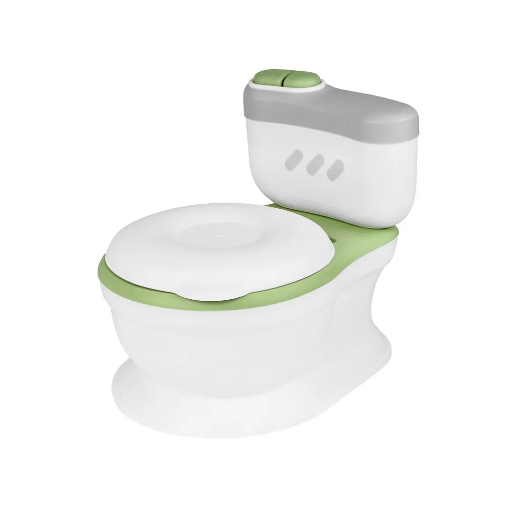 widok miękkiego siedziska nocnika z realistycznym oparciem