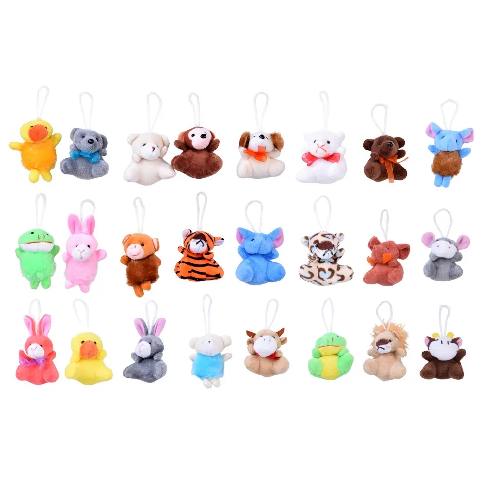 Pojedyncza pluszowa zawieszka w kształcie pieska z kalendarza adwentowego