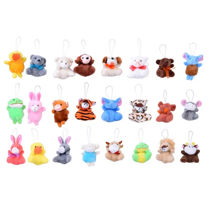 Pojedyncza pluszowa zawieszka w kształcie pieska z kalendarza adwentowego