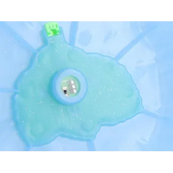 realistyczny wzór liści na jednym z kamieni sensorycznych