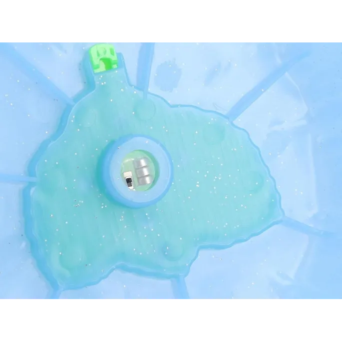 realistyczny wzór liści na jednym z kamieni sensorycznych