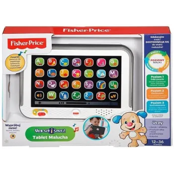 Tablet Malucha z kolorowym ekranem i przyciskami liter alfabetu dla dzieci