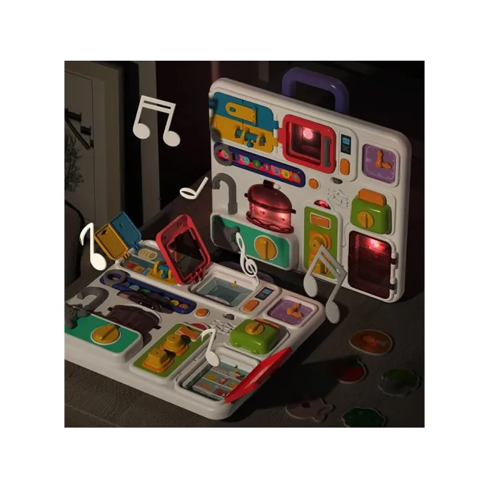 Panel z ilustracjami owoców i kółkiem do przesuwania