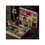 Panel z ilustracjami owoców i kółkiem do przesuwania