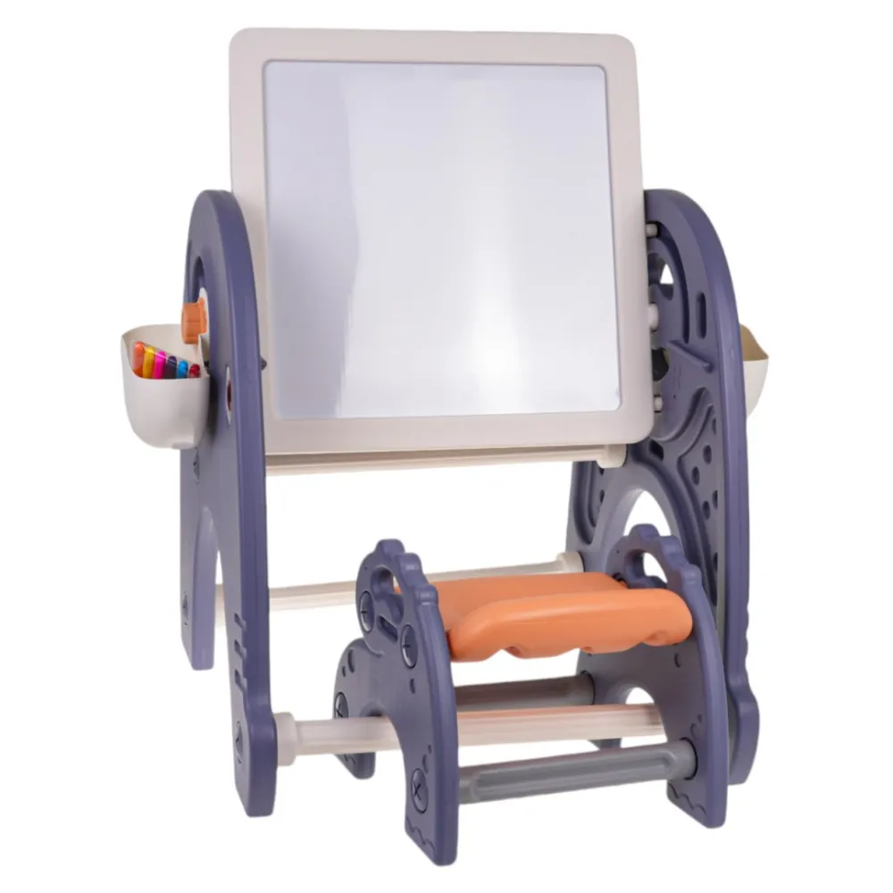 Detal regulowanej tablicy przystosowanej do rysowania i pisania