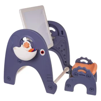 Kolorowe akcesoria zestawu 4w1: markery, gąbka i naklejki