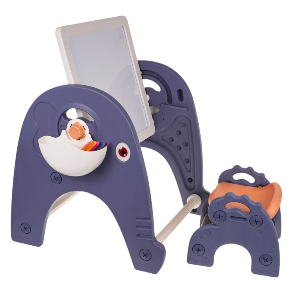 Kolorowe akcesoria zestawu 4w1: markery, gąbka i naklejki