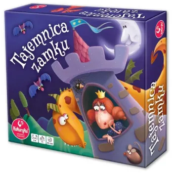 Planszowa gra przygodowa Tajemnica zamku z elementami labiryntu i pionkami