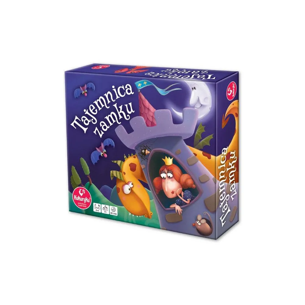 Planszowa gra przygodowa Tajemnica zamku z elementami labiryntu i pionkami